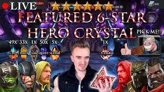 LIVE: FEATURED 6 Star Hero Crystal Opening!!! [4 Stars, a 5 Star and Much More]