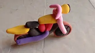 Clay Bike | How to make Clay Bike | DIY Clay Bike | Mini Clay Craft Clay | Clay art |Motorcycle Clay