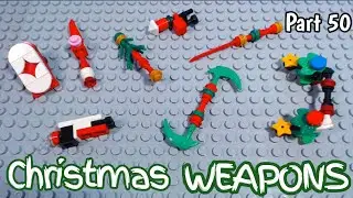 COOL LEGO WEAPONS you can build for your minifigures - Pt 50 (CHRISTMAS)
