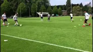 Pass-en Trap oefening van Ruud van Nistelrooy (PSV U19)