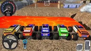 Juegos De Carros - Police Monster Trucks Impossible Driver #2 - Car Extreme Racing Android Gameplay
