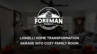 Foreman Family Remodeling - Garage Transformed into Spacious, Sunny Family Room