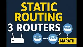 Static Routing in Packet Tracer | 3 Router Configuration (Marathi Tutorial)