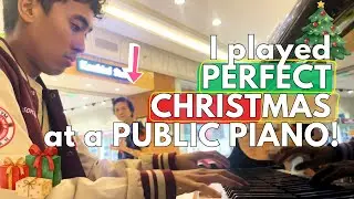 I played PERFECT CHRISTMAS by Jose Mari Chan! | Public Piano Cover