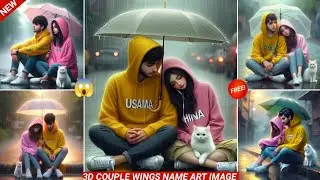 Umbrella Boy & Girl Viral Photo Editing | Instagram Trending Photo Editing | Bing Image Creator | Ai