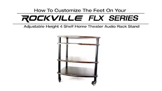 How To Add an Additional Shelf to Rockville FLX Adjust Height 4 Shelf A/V Audio Rack Stand