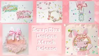 Scrap Diva Designs March Release with Examples- Easter Embellishments