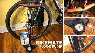 Bikemate Floor Pump with Gauge - Bicycle tire pump
