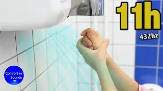Amazing Hand Dryer Noise to Sleep Deeply, White Noise, 432hz (White Noise Playlist in Description)