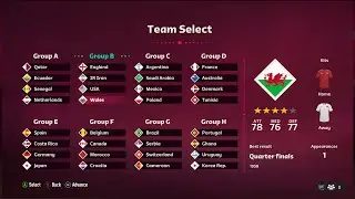 Wales Kit Quest World Cup Mode (2022 World Cup Home)