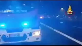 Teano, esplosione in autostrada