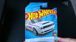 Hot Wheels '18 Dodge Challenger SRT Demon (white) Unboxing. #HotWheels #Dodge #Ramchargers.