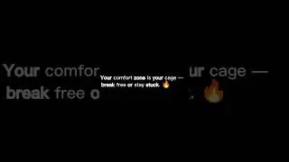 Your Comfort Zone Is Your Cage 🔥 | Break Free Motivation