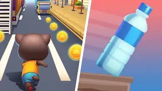Cat Runner vs Bottle Flip 3D | Gameplay | Xate Gameplays 