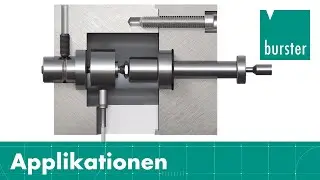 Einbaubeispiel Kraftsensor &ndash; mit Schnellwechselvorrichtung vorgespannt verbaut