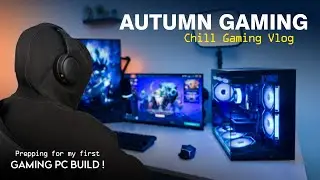 ☁️Chill Autumn Gaming Vlog ☁️🎮 | &pound;4,000 PC parts reveal🍂cozy anime & coffee days 🎮 ☁️