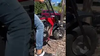🌈Enjoying my Best Mini Bike 🏍 Coleman CC100X 3.0 Horse Power! #shorts #fun #best #cute #satisfying