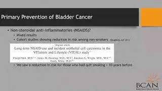 Prevention and Screening for Bladder Cancer