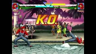 MUGEN AI Fights: KOF Mario (119way, DrKelexo A) vs. KOF Mario (Duracelleur, Holn AI)