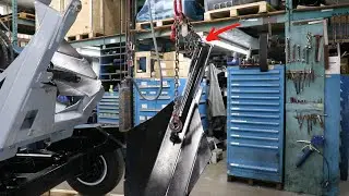 Installing Outside Blade Assembly on Tree Spade