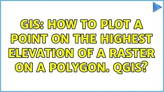 GIS: How to plot a point on the highest elevation of a raster on a polygon. QGIS?