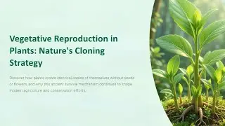 🔴Vegetative Reproduction In Plants: Nature's Cloning Strategy Power Point presentation video 