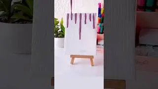 Aesthetic canvas art #painting #art #shorts