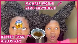 ONLY 2 INGREDIENTS & MY HAIR WON&rsquo;T STOP GROWING! | DIY leave in conditioning treatment #naturalhair
