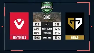 Sentinels vs Gen.G Esports (Game 1,Bind) | PAX Arena Invitational (Quarterfinals)