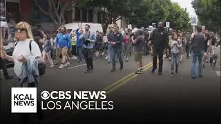 Family and friends march in Downtown Los Angeles demanding justice for Johnny Wactor