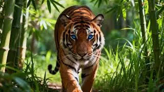 Majestic Bengal Tiger Close Up 4K  Nature Wildlife Frame TV Art Screensaver