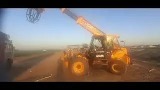 JCB 530-110 Telehandler with Bale Clamp - Silage Loading on Truck, Ludhiana (Punjab)