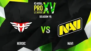 Heroic vs NaVi | Карта 2 Mirage | ESL Pro League Season 15 - Group D