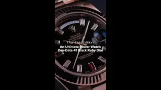 The Ultimate Power Watch, Day-Date 41mm Black Ruby Dial