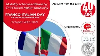 FIU's funding schemes // French &ndash; Italian day for early career researchers [28/10/21]