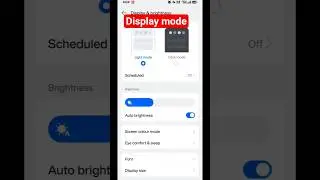 How To Turn On Dark Mode In Oppo k13 | Display Setting #youtubeshorts​ #shorts​