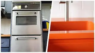 75 Gray Floor Kitchen With Orange Countertops Design Ideas You'll Love ♡