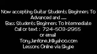 Guitar and Bass Lessons Online with Tony Janflone Jr. #4