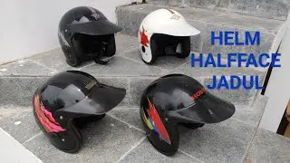 HELM HALFFACE JADUL HONDA YAMAHA FLASH RAMA DMI KONDISI NOS (STOCK LAMA SEPERTI BARU)