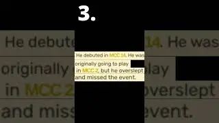 5 MCC Fun Facts! #shorts