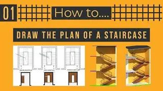 How to draw the plans of staircase
