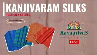 Daily special live—new and Unseen Beautiful Pure Silk and Pure Zari sarees #hayagrivassilkhouse
