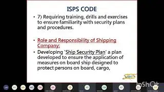 ISPS Code (International Ship and Port Facility Security Code)