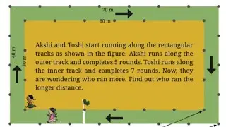 Std 6 Chapter no.6 Perimeter and Area , Question : Matha Pacchi 