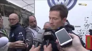 Rally Deutschland 2014 - Ogier SS8 Crash & Interview