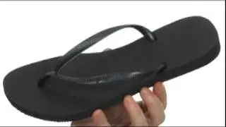 Havaianas Slim Flip Flops Black - Trendzmania.com Free Shipping BOTH Ways