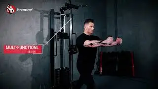 CABLE CROSSOVER WITH WEIGHT STACK - HOME GYM SET UP