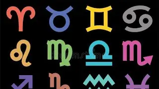 Zodiac signs symbols, star signs and astrological signs ✨