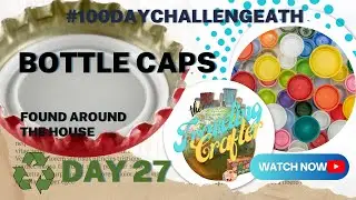 Turning Bottle caps into dangle bits and bobs | Dollar Tree Resin Review #100daychallengeath