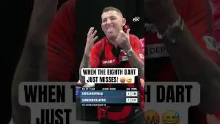 When the eighth dart JUST misses! 🤬😅 | 2025 Players Championship